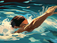 游泳锻炼，水中的健身艺术，健身，探索游泳锻炼的益处与艺术